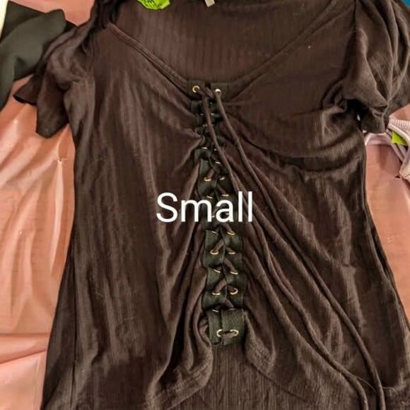 Women's sz SMALL clothing lot of 6 items Jacket tank bikini Dress Tops Jacket - Picture 7 of 7